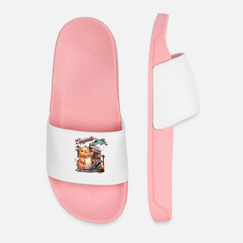 Capybara Capyzilla - Claquettes Homme - rose clair