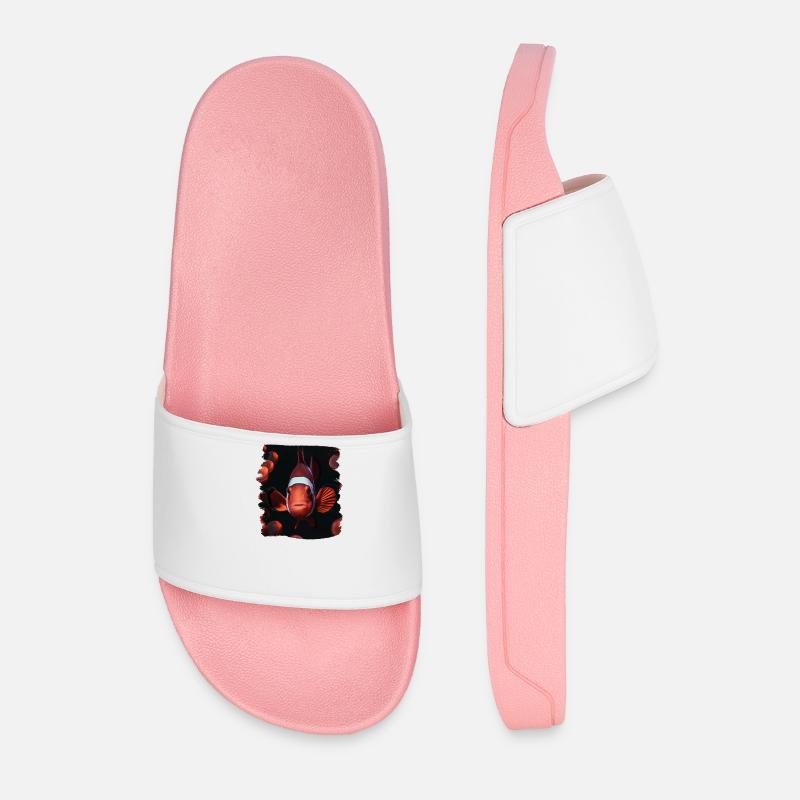 Clownfish Clownfische Clownfisch - Männer Badelatschen - Hellrosa