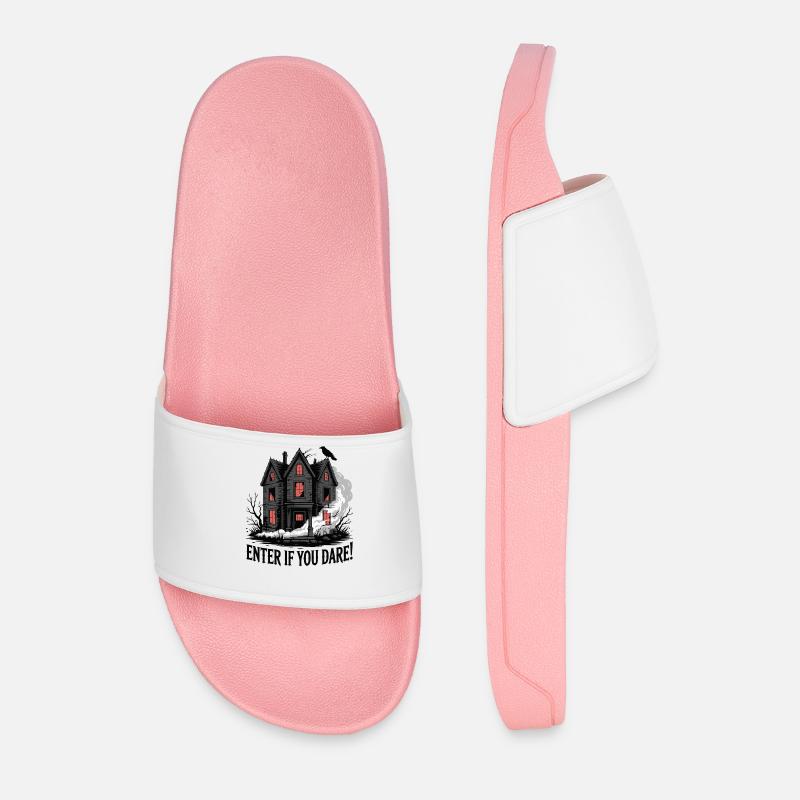 NAWIEDZONE BUDYNKI - Klapki męskie - jasnoróżowy