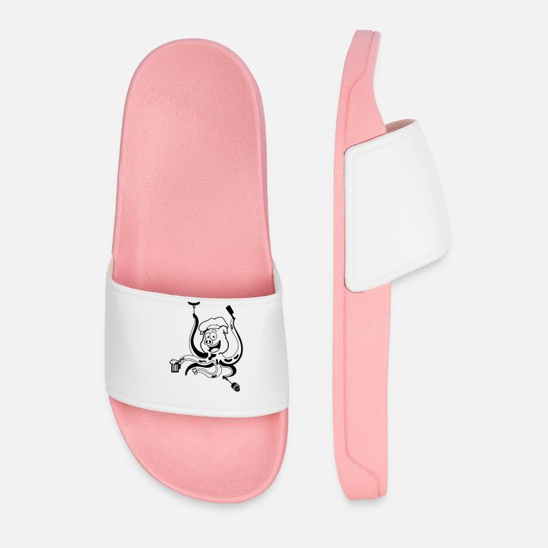 Grill Bacon Rigging - Men’s Pool Sliders - light pink