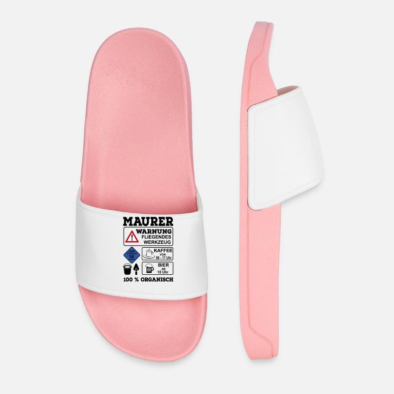 Bricklayer - Men’s Pool Sliders - light pink