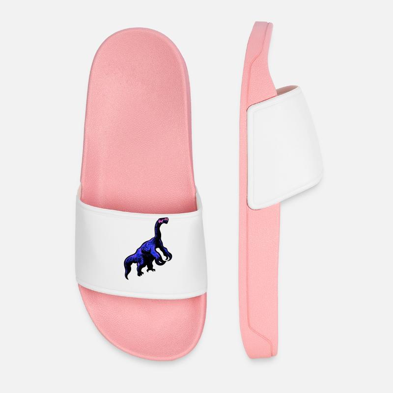 cool Therizinosaurus - Men’s Pool Sliders - light pink