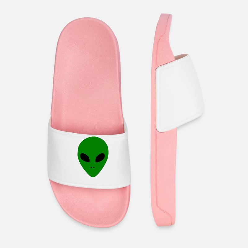 Aliens Außerirdischer Kopf - Männer Badelatschen - Hellrosa