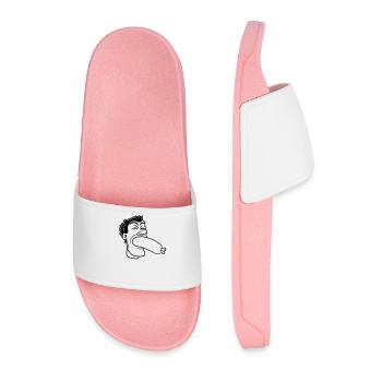 saucisse manger faim hirondelle wuerstchen grillen co - Claquettes Homme - rose clair - Devant