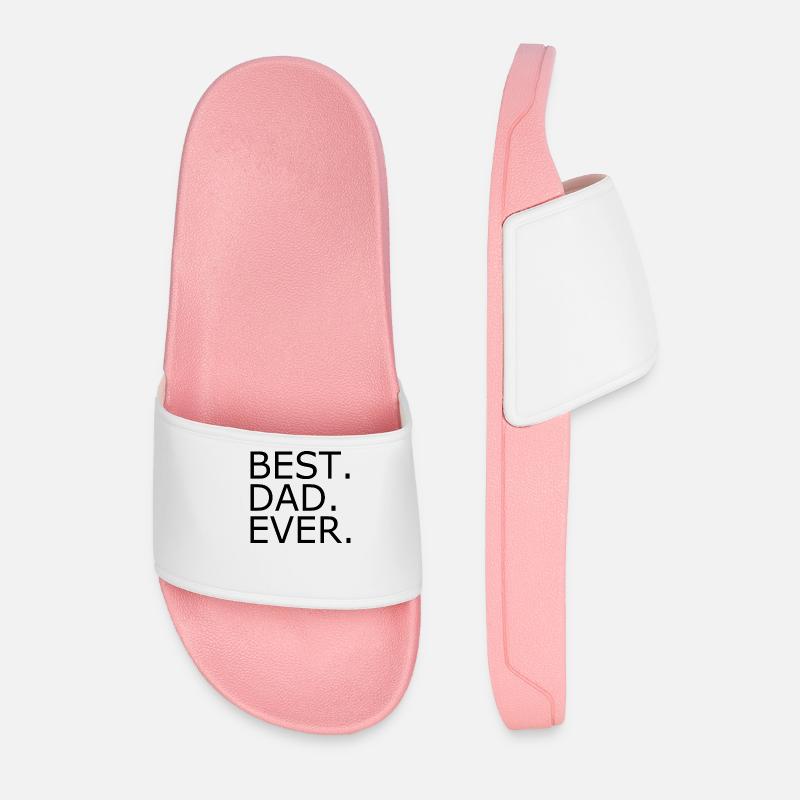 Best dad ever - Männer Badelatschen - Hellrosa