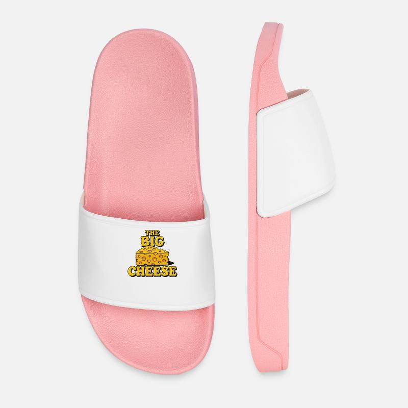 The Big Cheese - Men’s Pool Sliders - light pink
