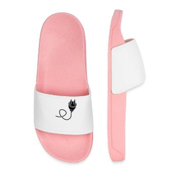 noir connectez le câble de connexion - Claquettes Homme - rose clair - Devant