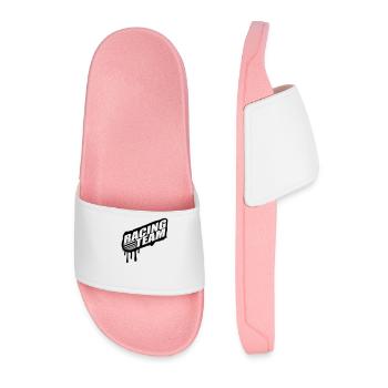 Racing Team Graffiti timbre - Claquettes Homme - rose clair - Devant
