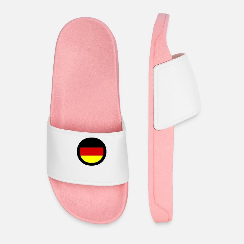 Deusche Flagge - Männer Badelatschen - Hellrosa