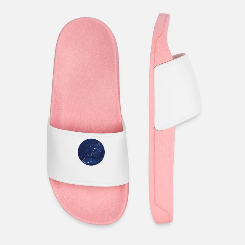 Constellation Zodiac Sign Scorpio - Men’s Pool Sliders - light pink