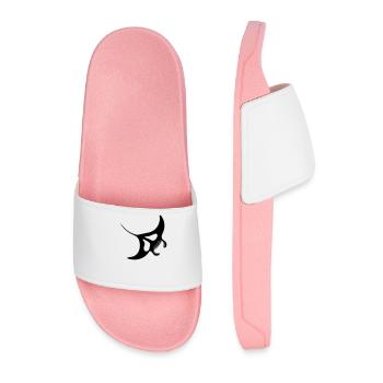 Manta Ray Vector - Men’s Pool Sliders - light pink - Front