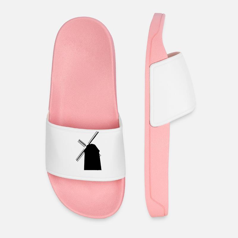 Windmühle - Männer Badelatschen - Hellrosa