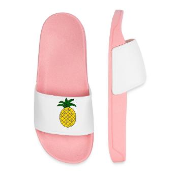 T-shirt d’été ananas - Claquettes Homme - rose clair - Devant