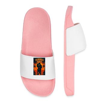 Sunset Heat – Summer Edition 2025 - Men’s Pool Sliders - light pink - Front