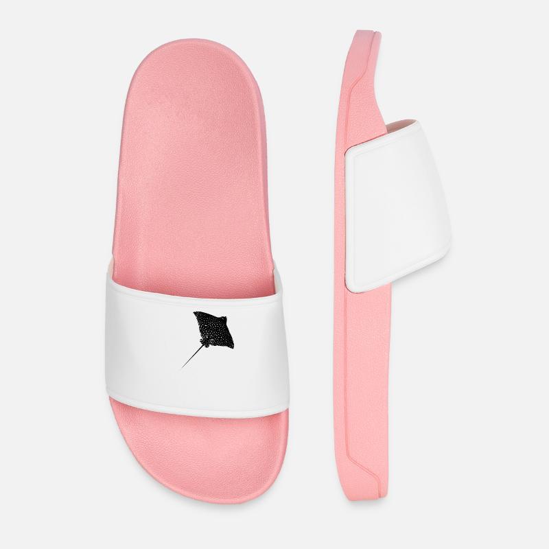 Eagle rays - Men’s Pool Sliders - light pink