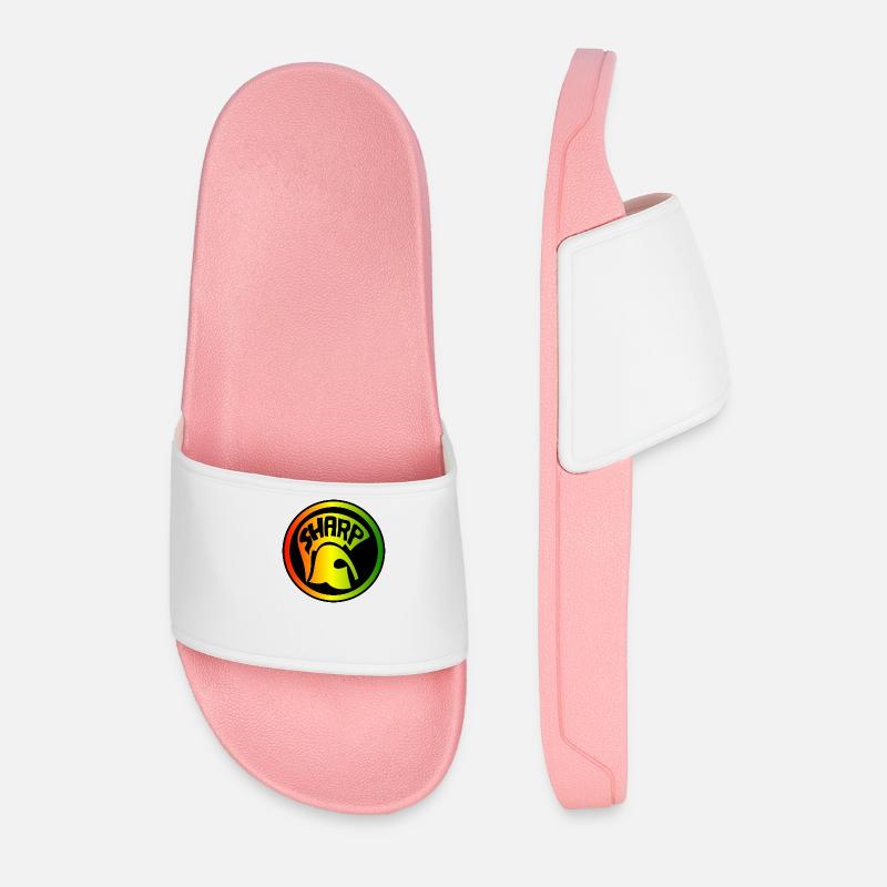 SHARP Logo - Männer Badelatschen - Hellrosa