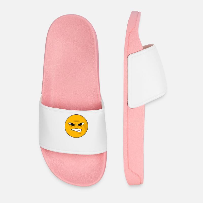 Bad Emoji - Männer Badelatschen - Hellrosa