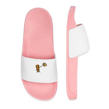 Doner kebab in the bread - Men’s Pool Sliders - light pink - Front