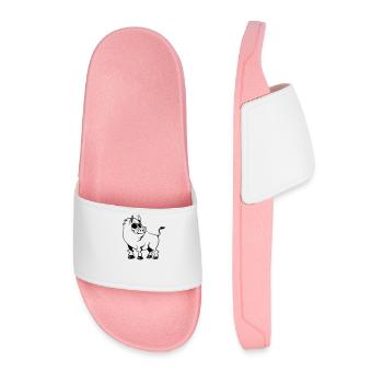 Wild boobs cool cute funny sunglasses - Men’s Pool Sliders - light pink - Front