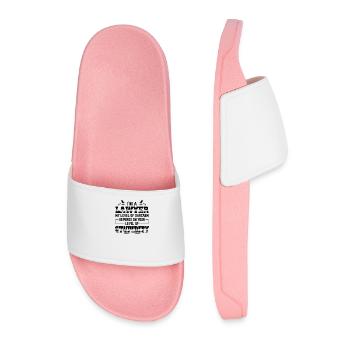 Lawyer | Lawyers lawyers attorney gifts - Men’s Pool Sliders - light pink - Front