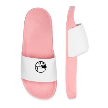 Turntable Piano Guitar Music est une idée de cadeau de vie - Claquettes Homme - rose clair - Devant