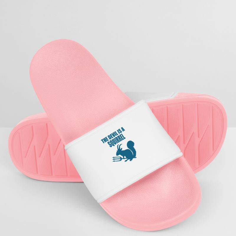 The devil is a squirrel, Devil Squirrel Men’s Pool Sliders