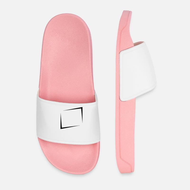 Cool shield rectangle - Men’s Pool Sliders - light pink