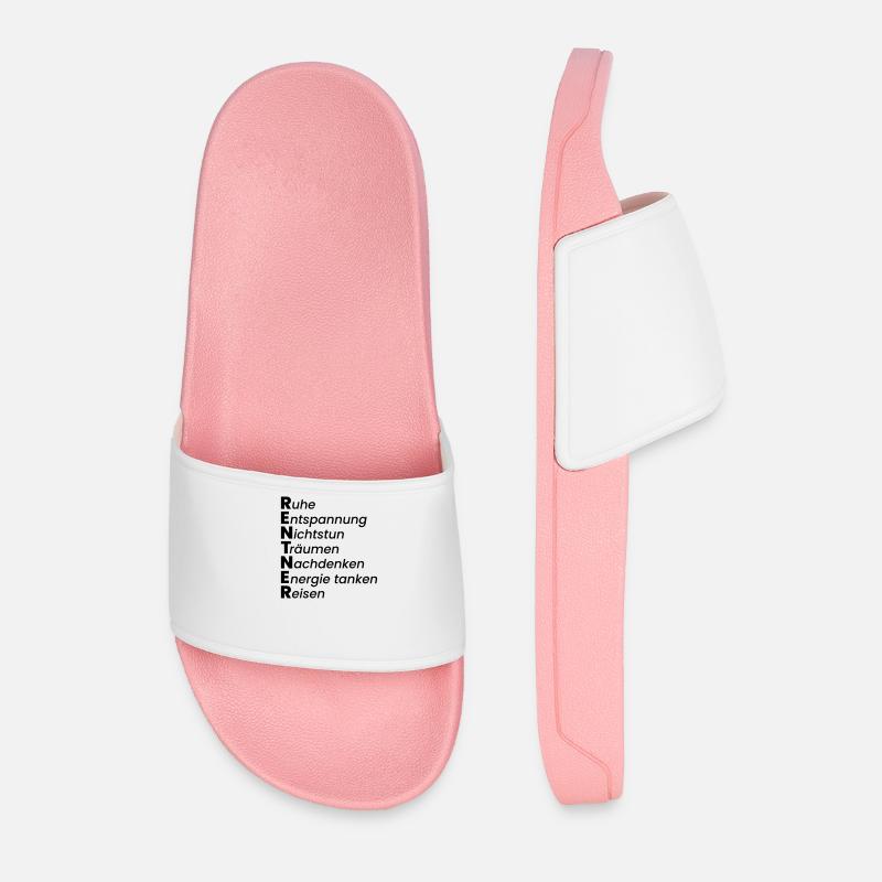 Rentner - Männer Badelatschen - Hellrosa