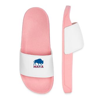 Bills Fan Mafia II - Vintage Retro Football - Men’s Pool Sliders - light pink - Front