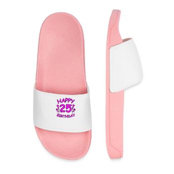 Anniversaire - Claquettes Homme - rose clair - Devant