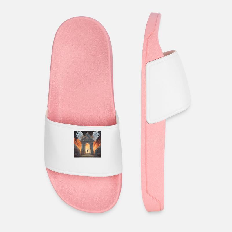 Himmel oder Hölle - Männer Badelatschen - Hellrosa