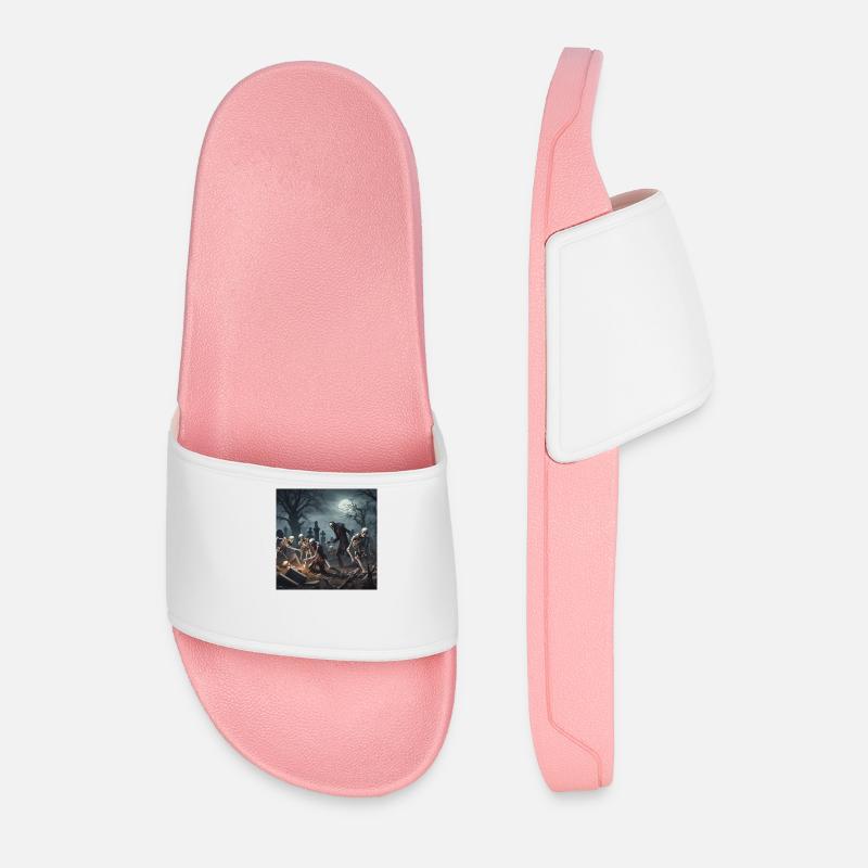 Skellet Friedhof - Männer Badelatschen - Hellrosa