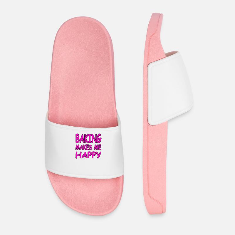 Backen - Männer Badelatschen - Hellrosa