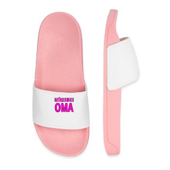 Oma - Männer Badelatschen - Hellrosa - Vorne