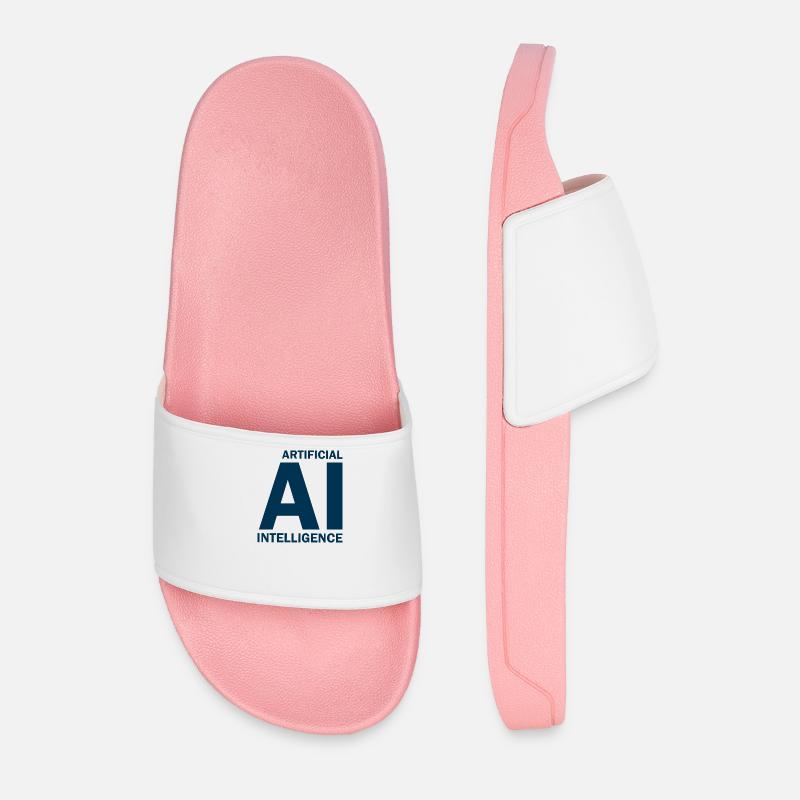 Artificial Intelligence - Artificial Intelligence - Men’s Pool Sliders - light pink