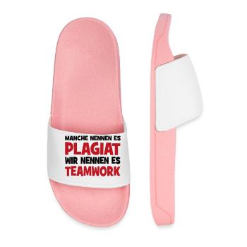 Plagiat - Männer Badelatschen - Hellrosa - Vorne