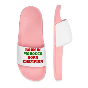 born in morocco born champion - Claquettes Homme - rose clair - Devant
