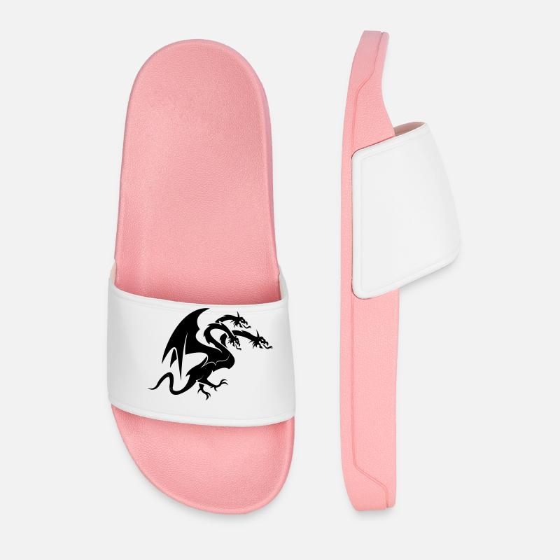 dragon 3 head - Männer Badelatschen - Hellrosa