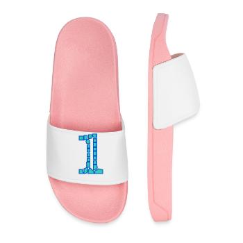 HAPPY BIRTHDAY. HAPPY BIRTHDAY. ANNIVERSARY. - Men’s Pool Sliders - light pink - Front