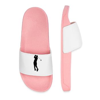 Golfspieler - Männer Badelatschen - Hellrosa - Vorne