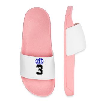 3 crowns - Men’s Pool Sliders - light pink - Front