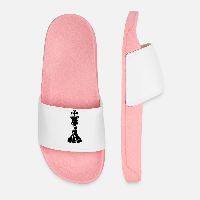 Scratch cracks chess - Men’s Pool Sliders - light pink