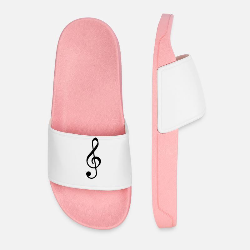 Violin Clef - Clef - Badesandaler til mænd - petal pink