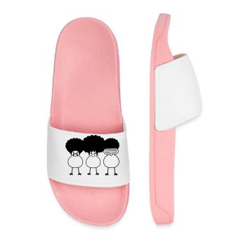 Funky Chicks - Men’s Pool Sliders - light pink - Front