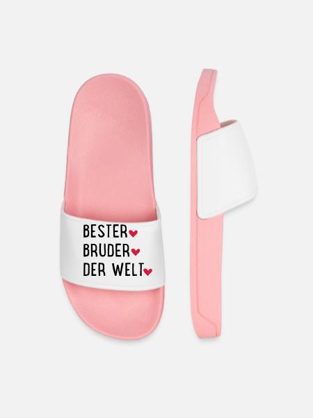 Bester Bruder der Welt - Männer Badelatschen - Hellrosa