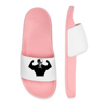 Muscles Body Builders masque à gaz Protection conc - Claquettes Homme - rose clair - Devant