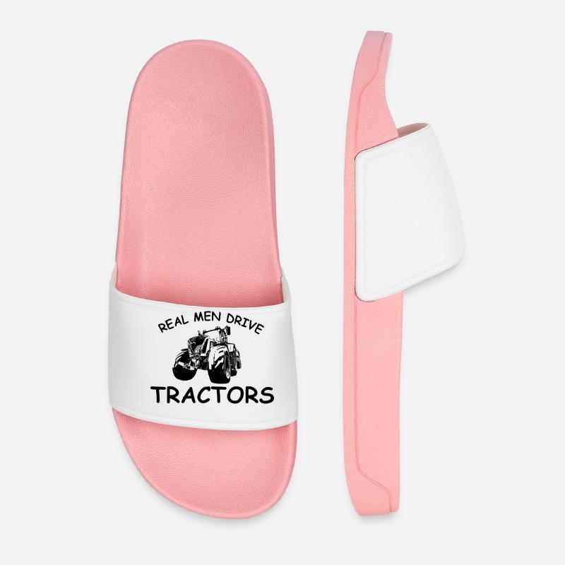 Traktor - Männer Badelatschen - Hellrosa