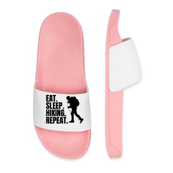 Hiking Mountain Mountains Mountaineering Hiking Mountains - Men’s Pool Sliders - light pink - Front