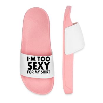 im too sexy for my shirt - Claquettes Homme - rose clair - Devant