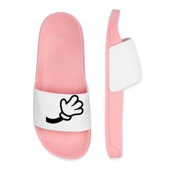 Geste de la main comique - Claquettes Homme - rose clair - Devant